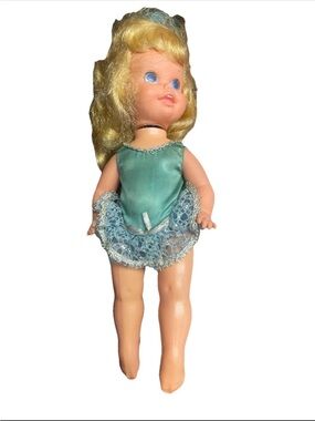 Classic Girls' Doll in Teal Dress
